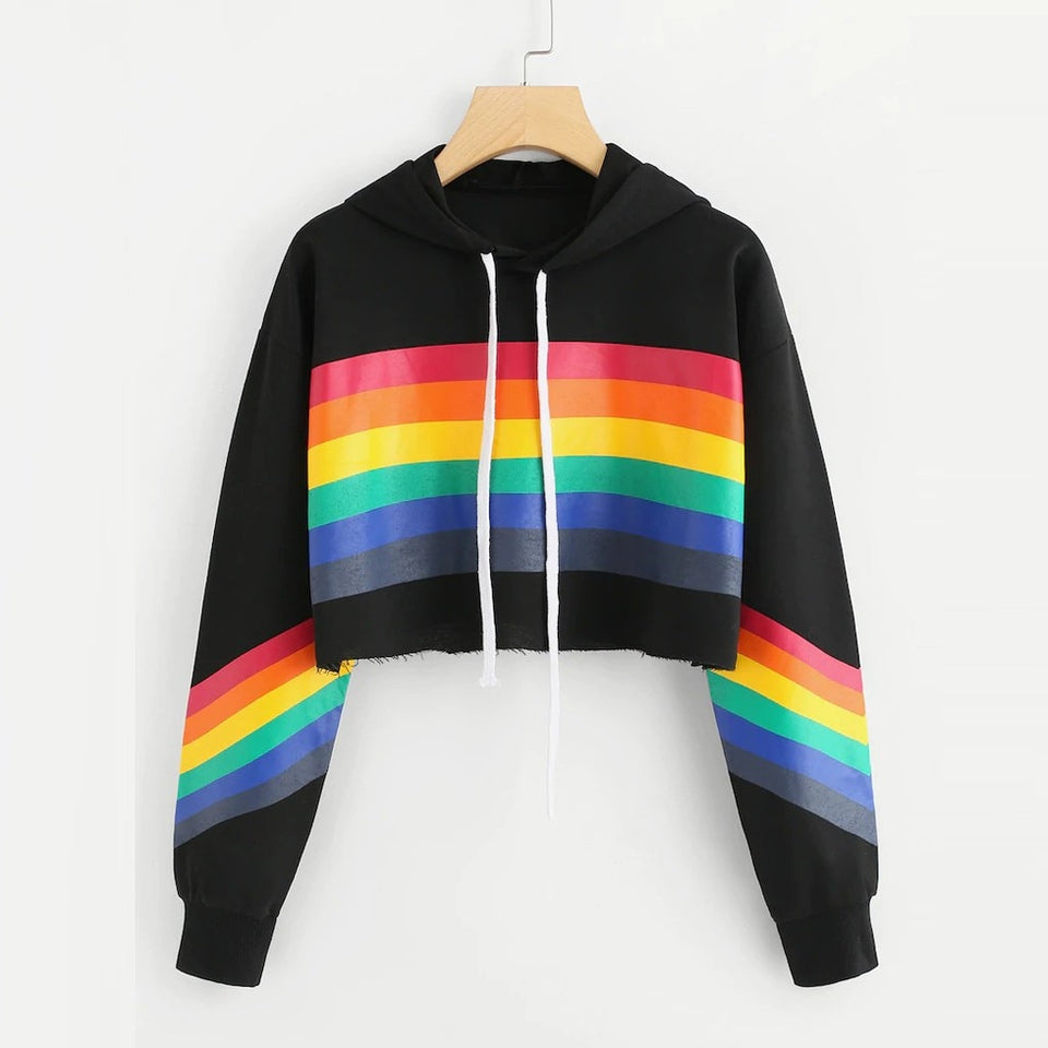 Rainbow Sweatshirt Long Sleeve