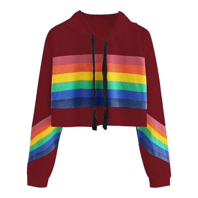 Rainbow Sweatshirt Long Sleeve