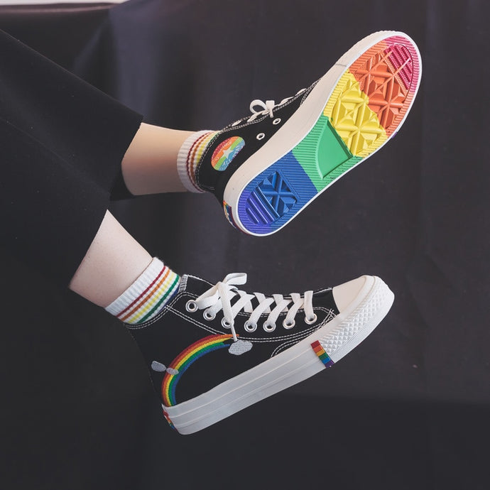 New Rainbow Retro Shoes