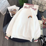 Fashion Rainbow embroidery Hoodies